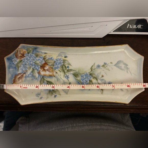 Antique Bavarian porcelain footed vanity tray, excellent condition, c. 1900’s - Picture 5 of 7